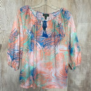 Lauren Jeans Co Top MP NWT